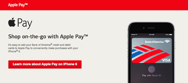 Bank of America Will double charges for some customers using Apple Pay
