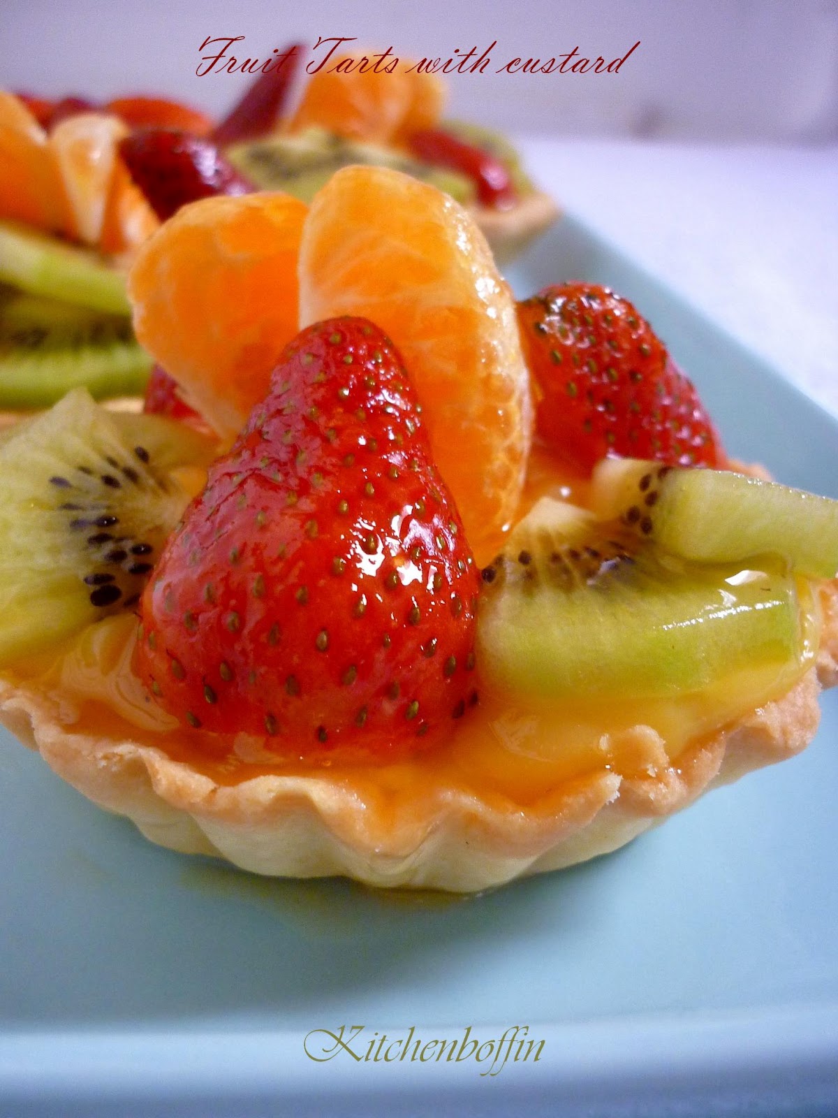 Kitchen Boffin Fruit tarts with custard filling