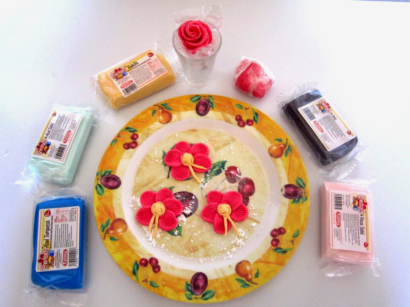 JZK® Kit Di 3 Stampi Tagliapasta Rose Per Creare Roselline Fiori Di Pasta Di Zucchero Torta