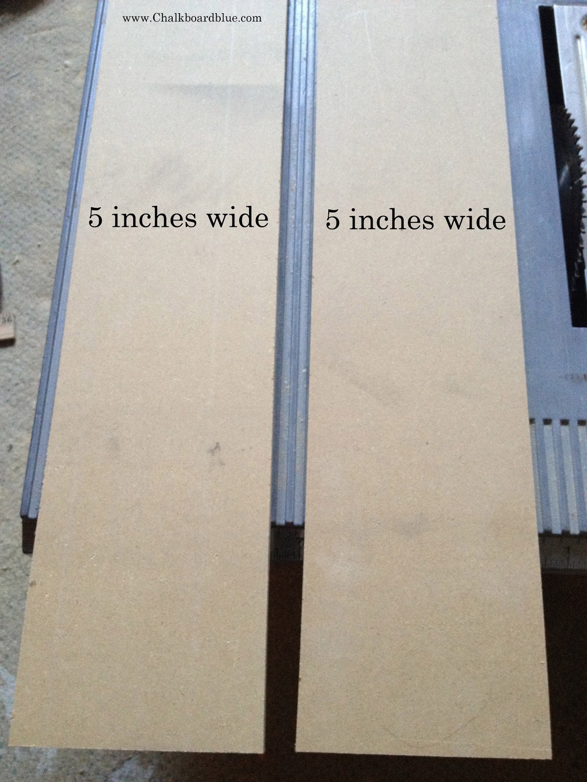 Chalkboard Blue How to do Board and Batten trim