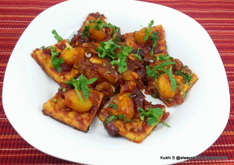 SPICY PAN SEARED TOFU WITH KUMQUAT SAUCE Cook with Kushi