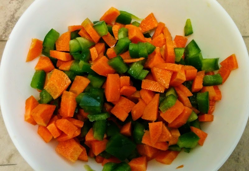 Recipe of Quick Carrot & Capsicum Pickle, Instant Carrot & Capsicum