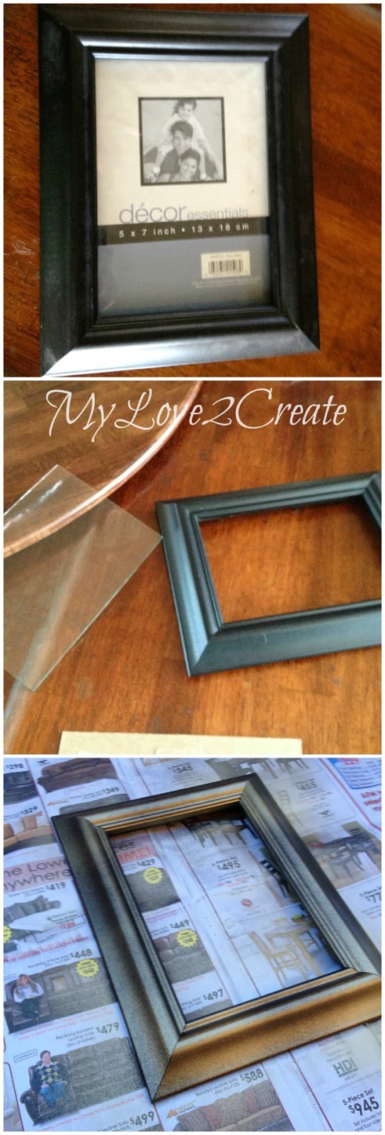 MyLove2Create, Gold spray-painted glass