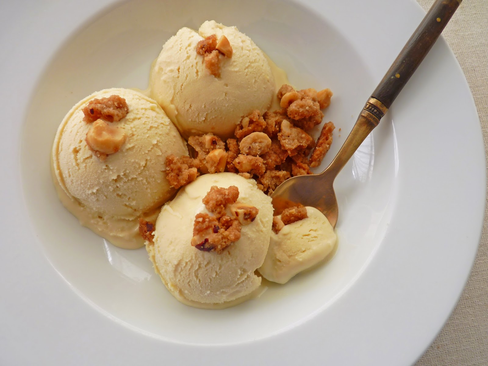 pastry studio Whiskey Ice Cream with Hazelnut Crumble