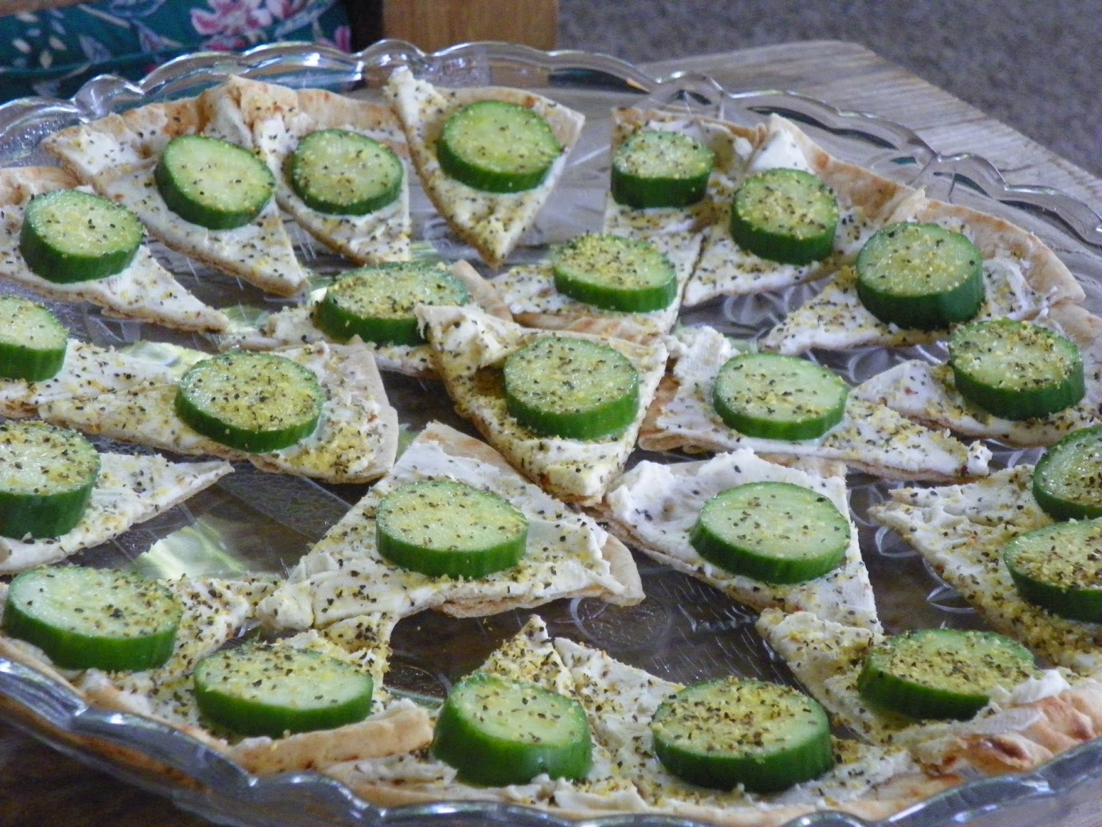 Beatitudes, Blessings & Broadcasts Cucumber Pita Wedges Trim Healthy