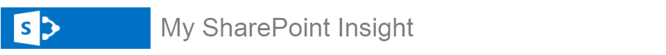 My SharePoint Insight