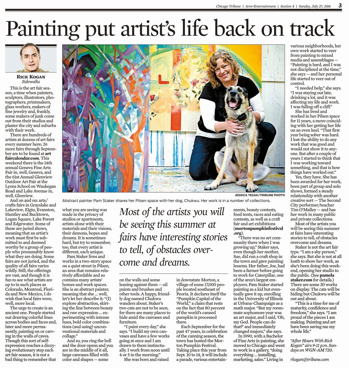 Chicago newspapers list