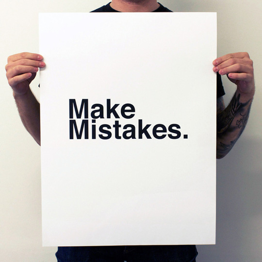 mistakes poster making quotes words human pairings being discovery self holding stumble fab posters mistake let really learn collect makes