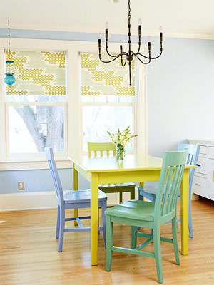 Beachnut Lane: Painted Chairs...the inexpensive solution to my dining room dilemma