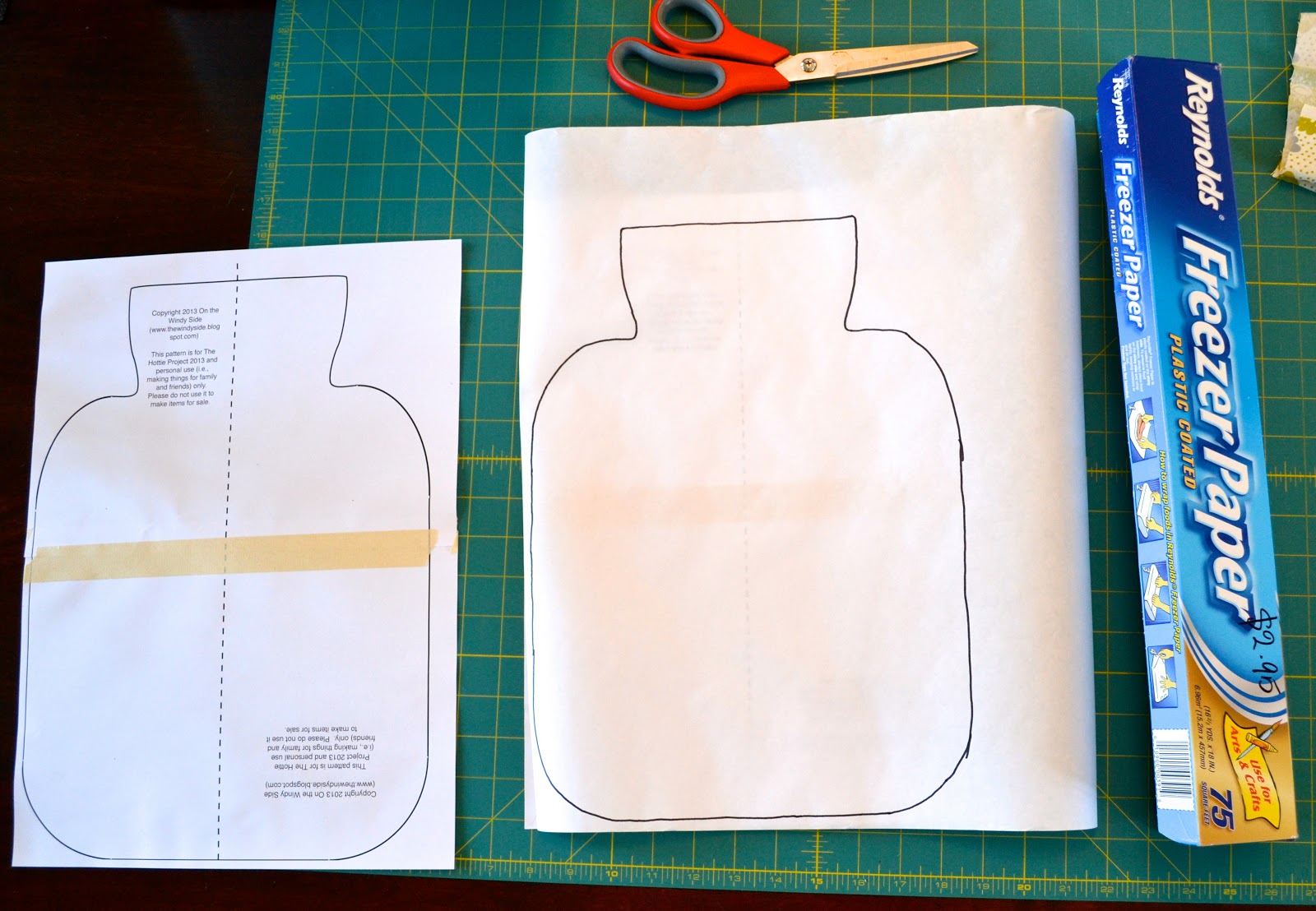 On the Windy Side How to make a quilted hot water bottle cover a tutorial