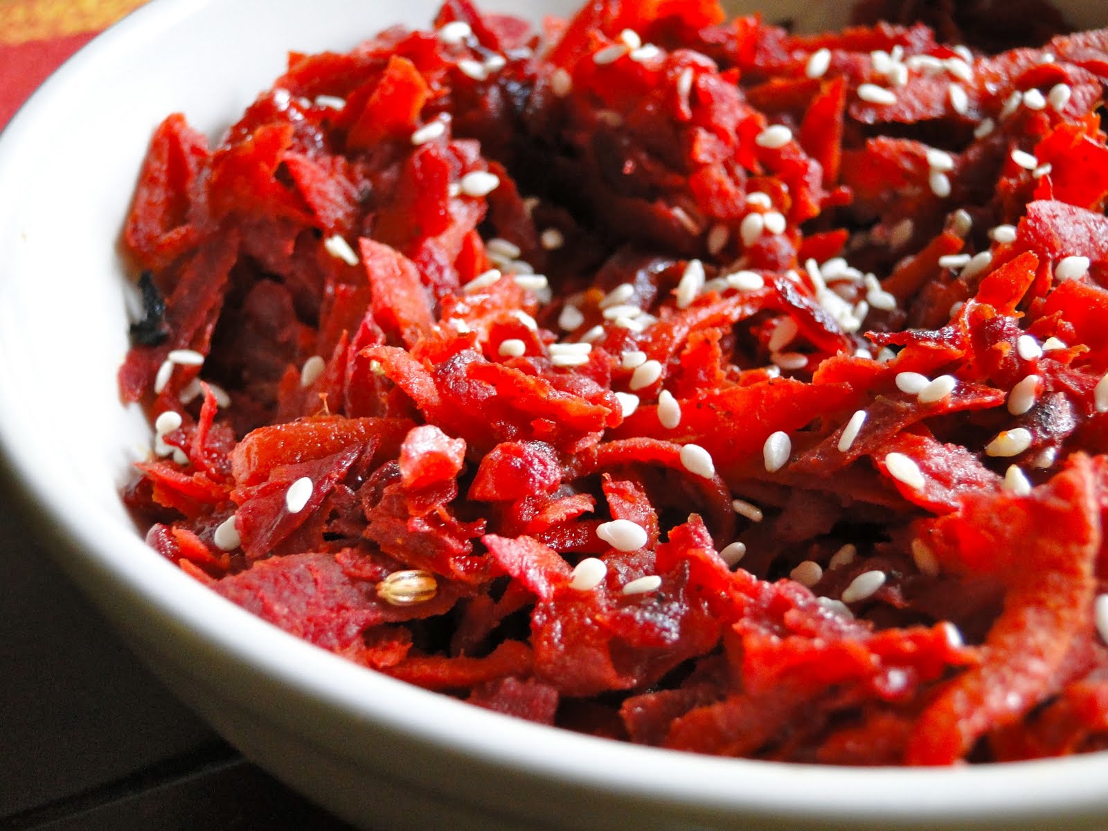 SketchFree Eating Carrot Beet "Springroll" Stir fry