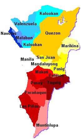 map of national capital region philippines
