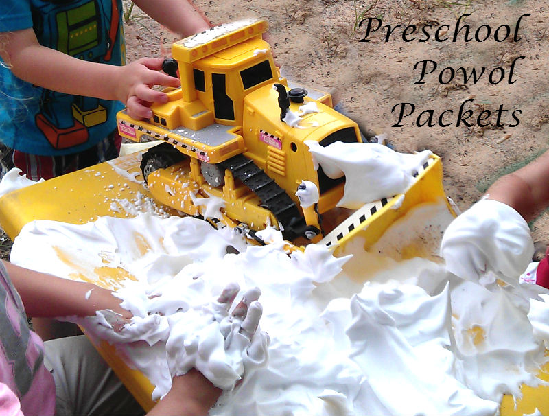 Construction Sensory Table Preschool Powol Packets