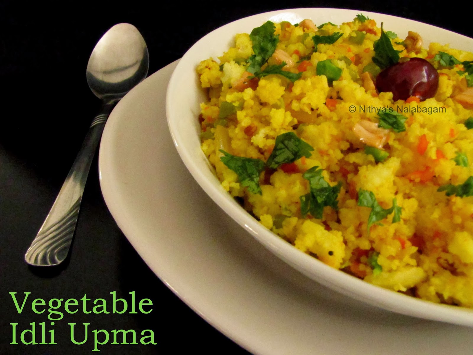 Mixed Vegetable Idli Upma with Left over Idli Nithya's Nalabagam