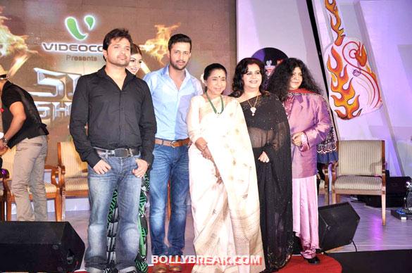 Himesh Reshammiya, Ayesha Takia Azmi, Atif Aslam, Asha Bhosle - (12) - Launch of 'Sur Kshetra' - Ayesha Takia Azmi