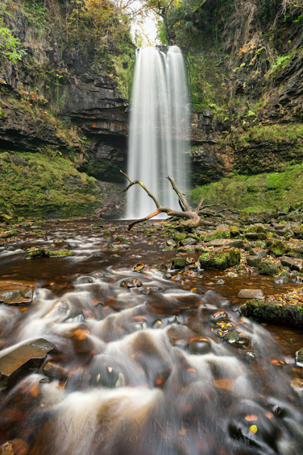 Henrhyd Falls in the Brecon Beacon South Wales by Martyn Ferry Photography