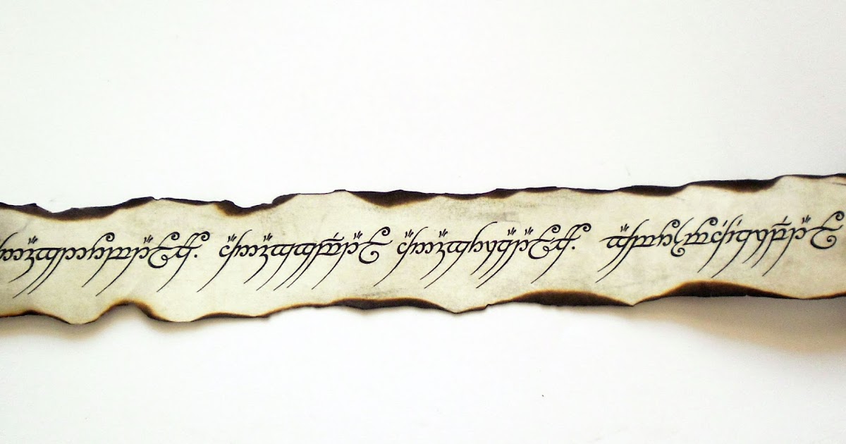 what language is the lord of the rings ring what language is the lord of the rings ring