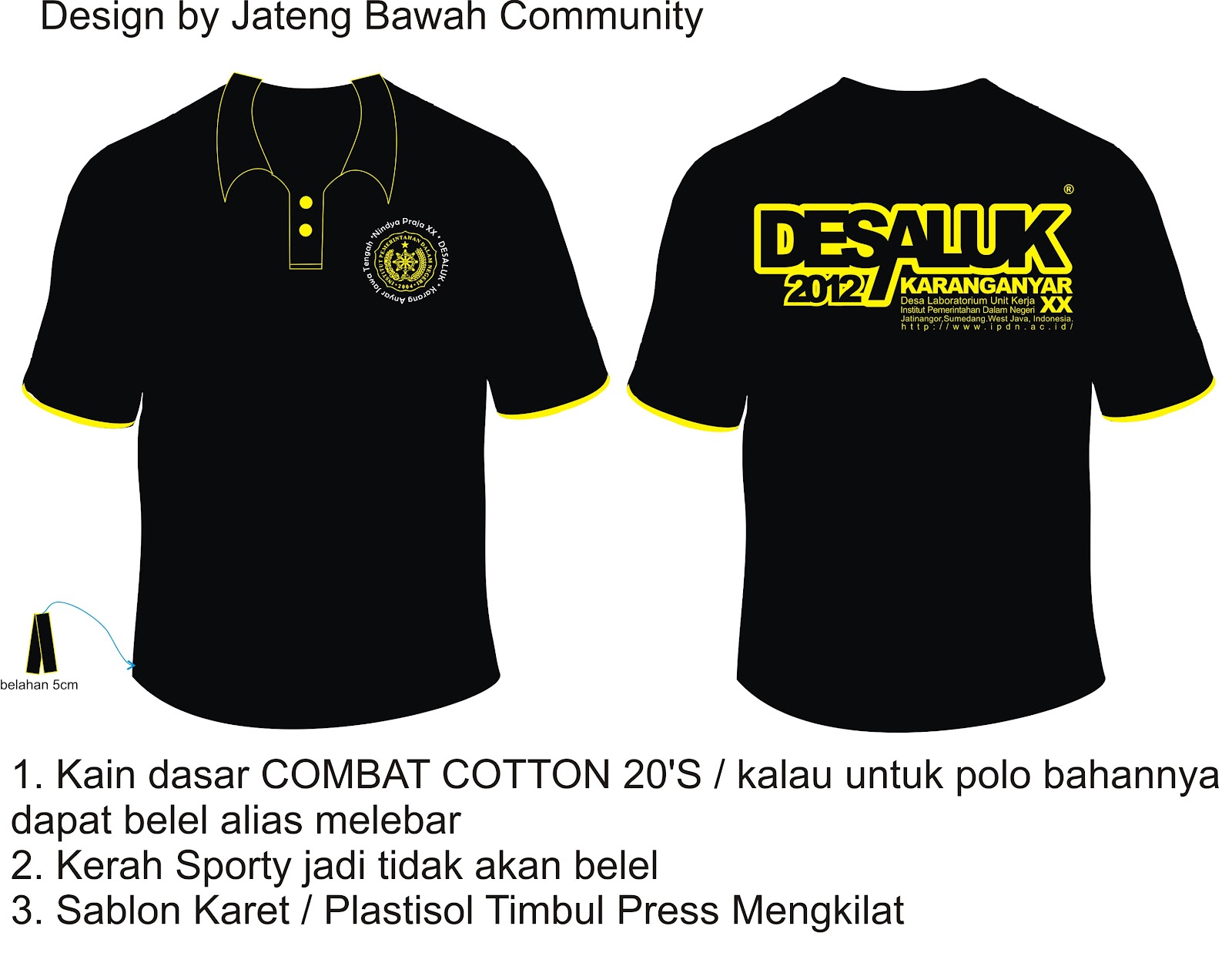 design baju desa laboratorium