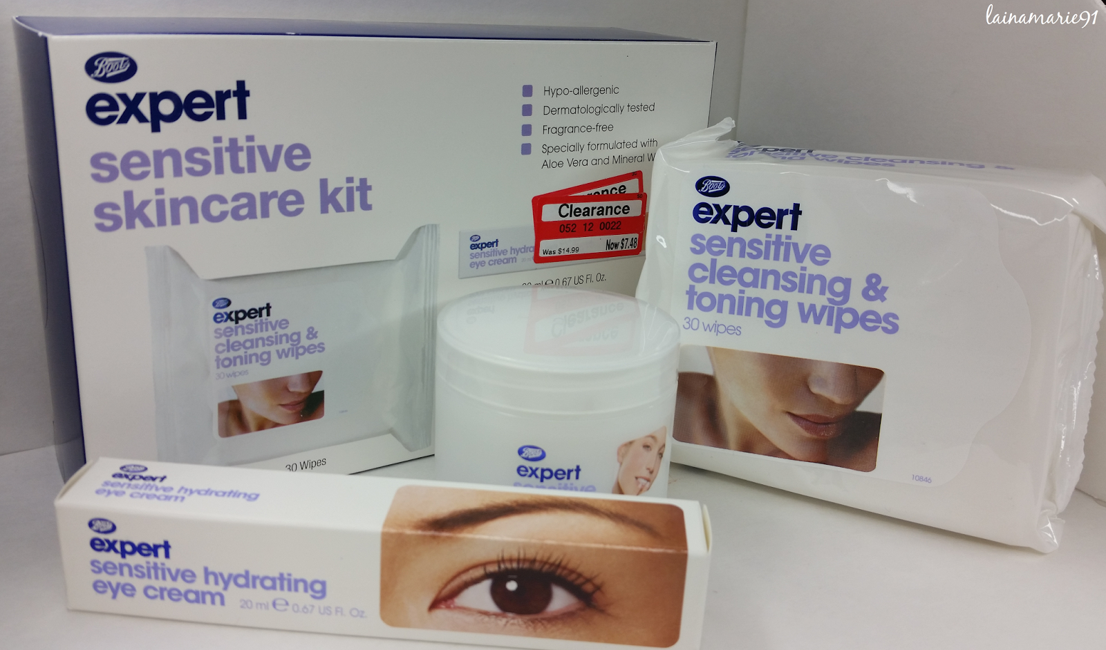 Lainamarie91 Boots Expert Sensitive Skincare Kit Review