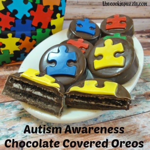 The Cookie Puzzle Autism Awareness Chocolate Covered Oreos