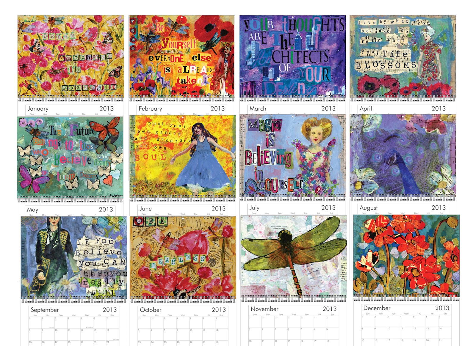 Inspirational Art Calendars and Note Card Sets the Inspiration Place