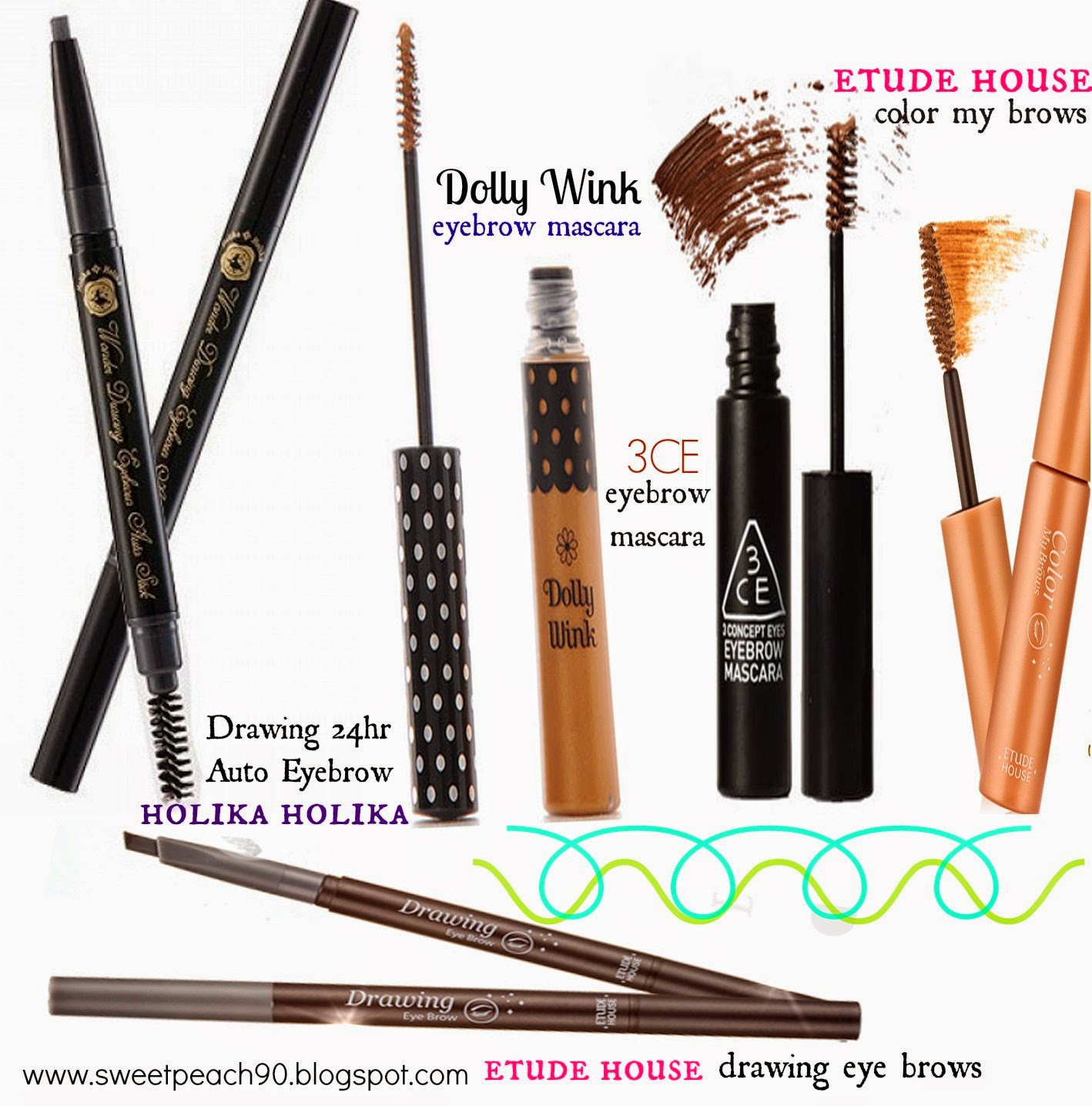 Sweet Peach: [MAKEUP] How To Draw :: Korean Straight Eyebrows
