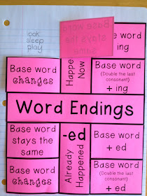 I Love 2 Teach: Word Endings Foldable Freebie