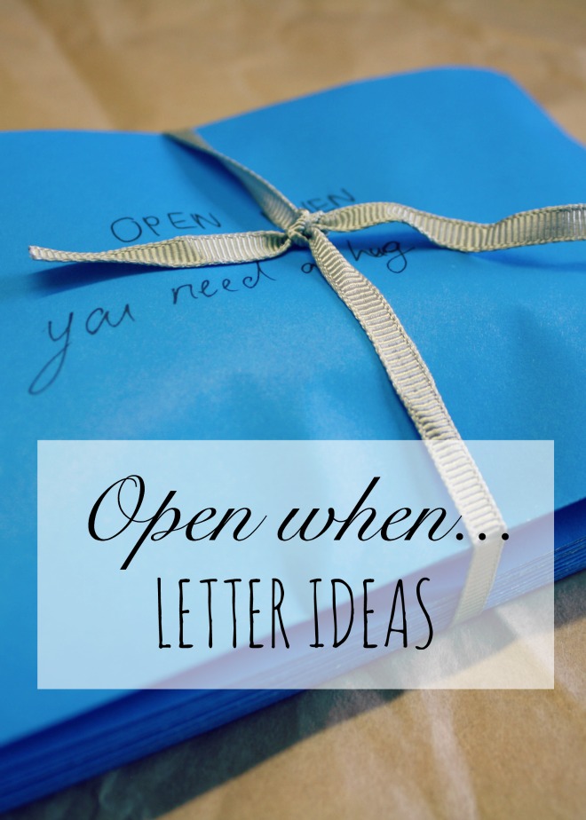 Open when letters for best friend
