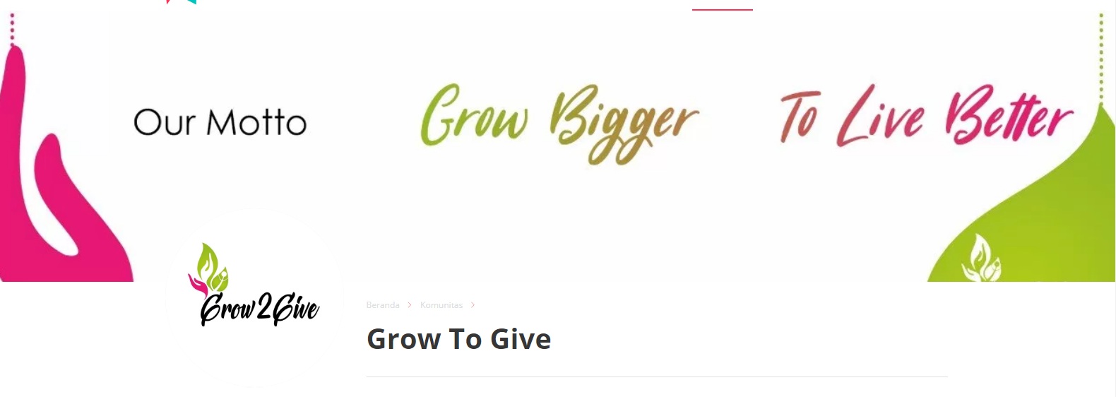 KLONINGAN GROW TO GIVE