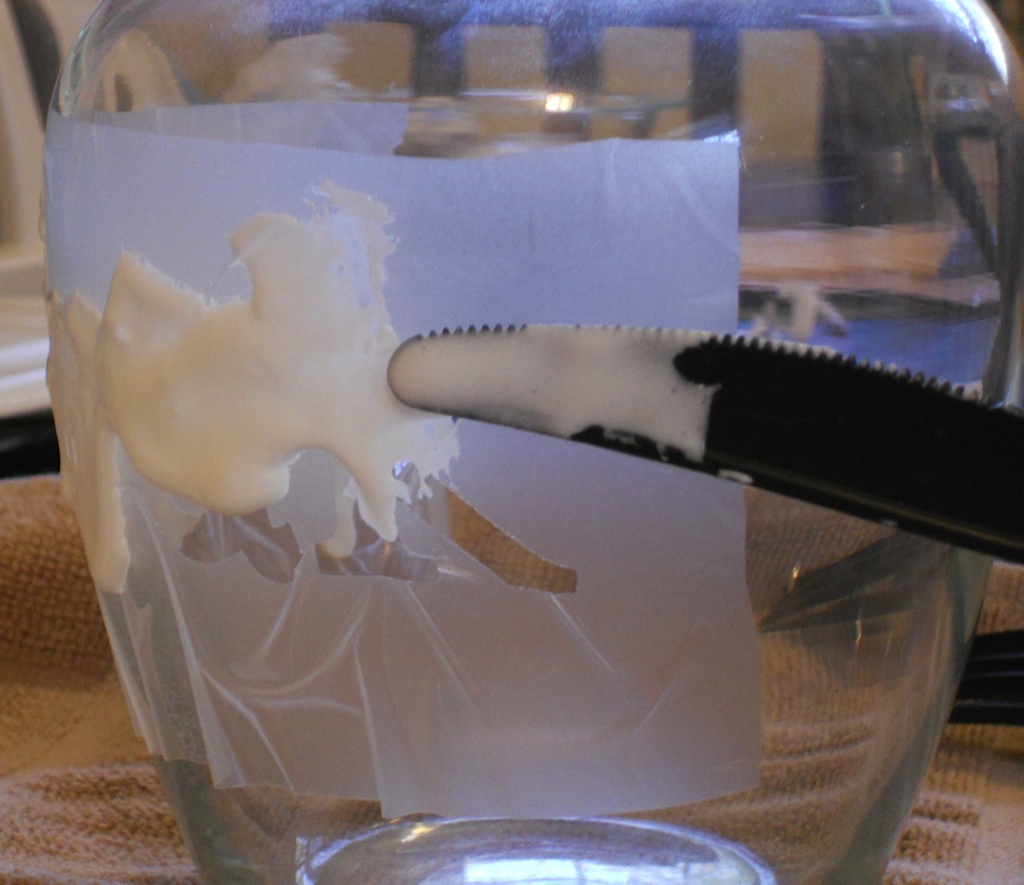 Gluesticks and Giggles The Truth About Etching Glass