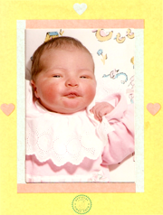 Lindsay as a baby