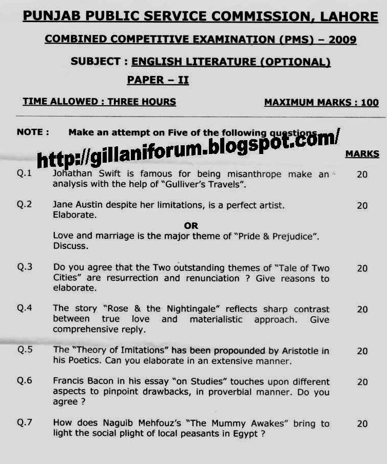 Pms english essay paper 2018 picture