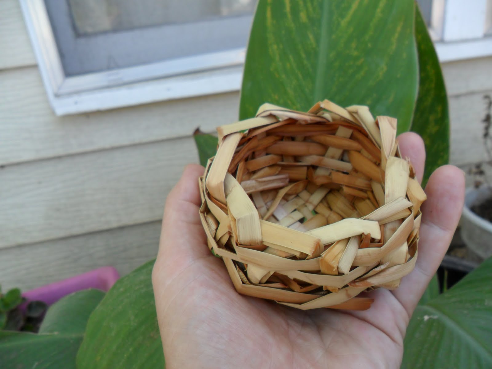 worth a knit Cattail Basket