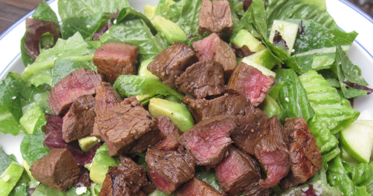 Confessions of a Cookaholic Avocado, Apple, Blue Cheese, & Steak Salad