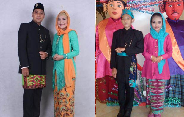 baju pernikahan adat betawi hijab 