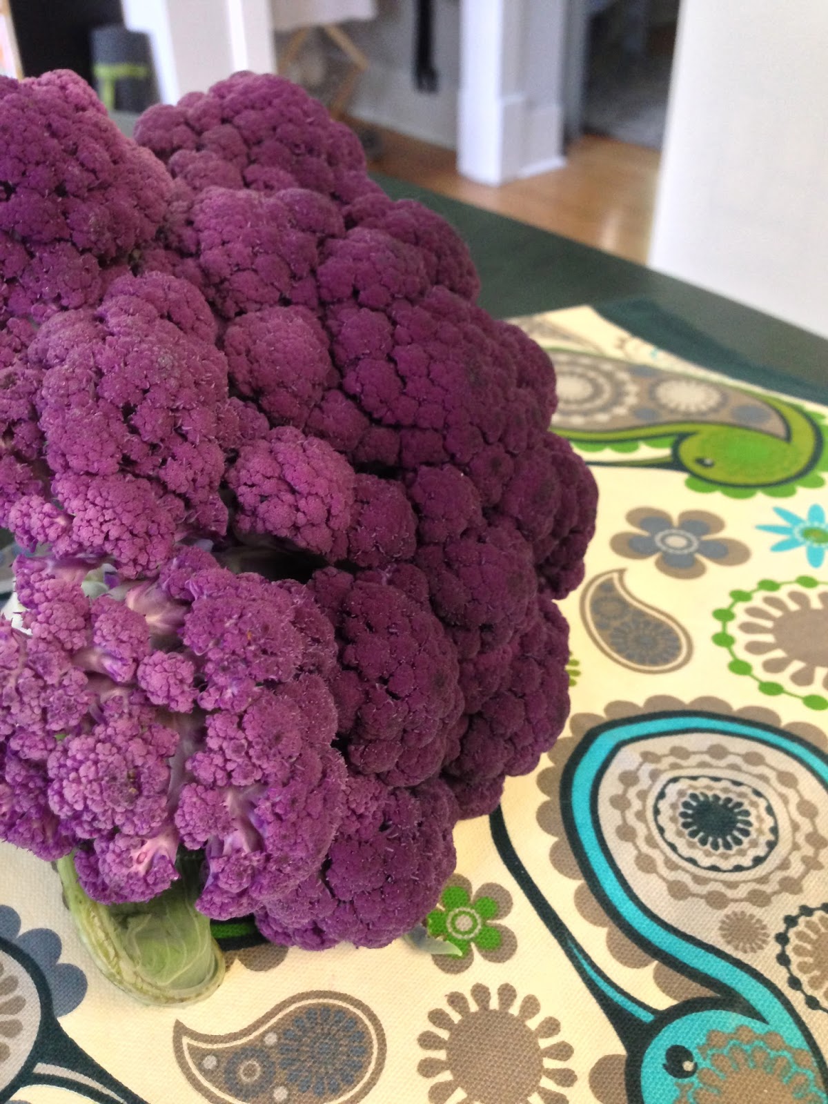 Whole, Fresh, Delicious Cauliflower and Kale Barley Risotto