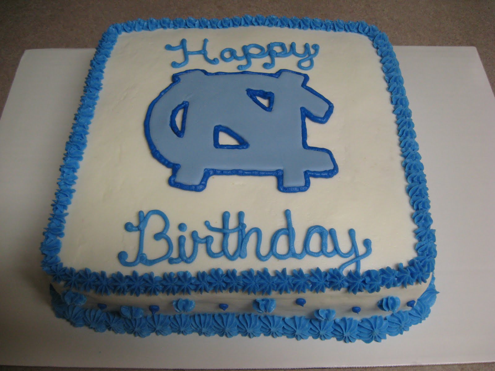 Delectable Sweets by the Smiths UNC Birthday Cake