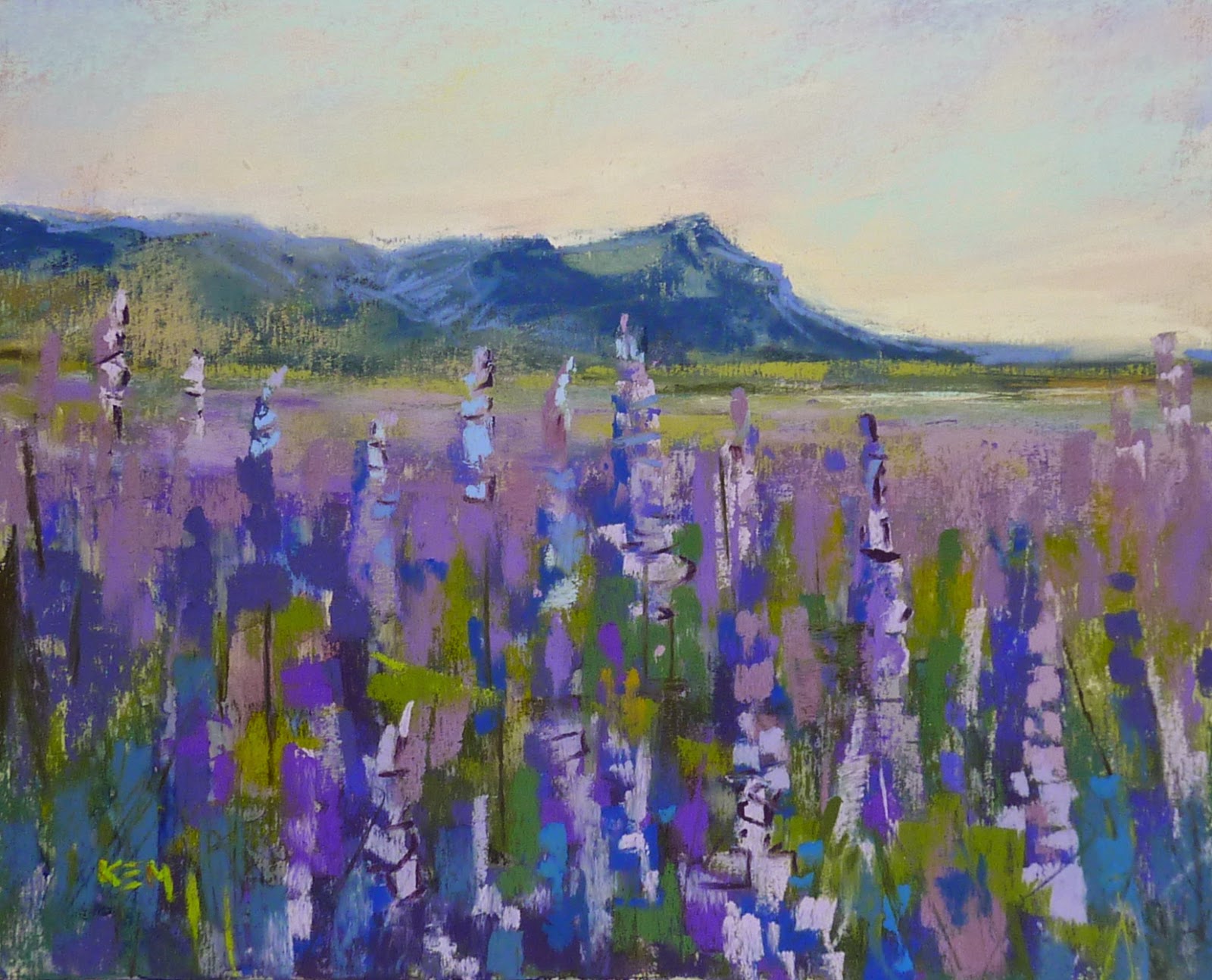 Painting My World Iceland Through the Eye's of an Artist part 8 How to Paint the Lupines