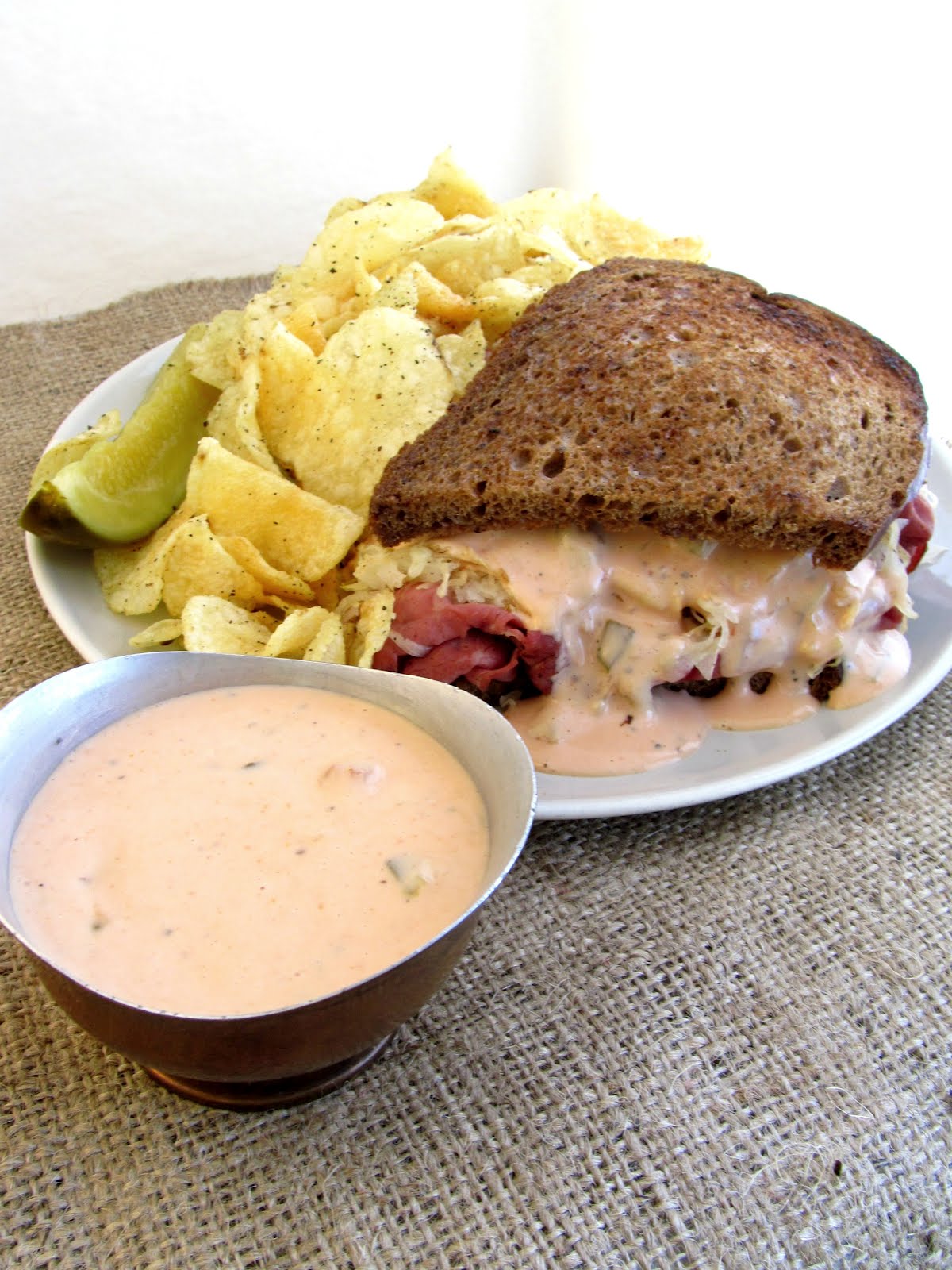Rise and Shine RestaurantStyle Reuben with Homemade Thousand Island