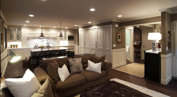 Salas color beige y marrón - Colores en Casa