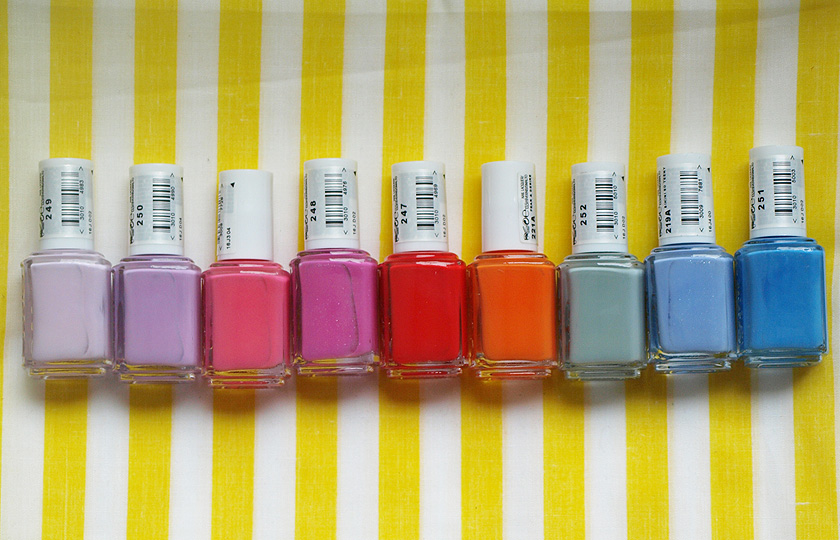  L-R: go ginza, bond with whomever, off the shoulder, madison ave-hue, hip-anema, fear & desire, maximillian strasse her, bikini so teeny, avenue maintain