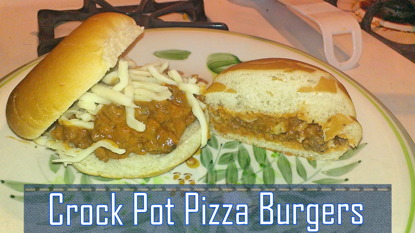 Growing to Four Crock Pot Pizza Burgers