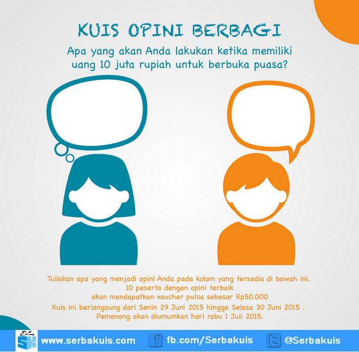 Kuis BNI Opini Berbagi Berhadiah Pulsa Total 500 Ribu Kuis BNI Opini Berbagi Berhadiah Pulsa Total 500 Ribu