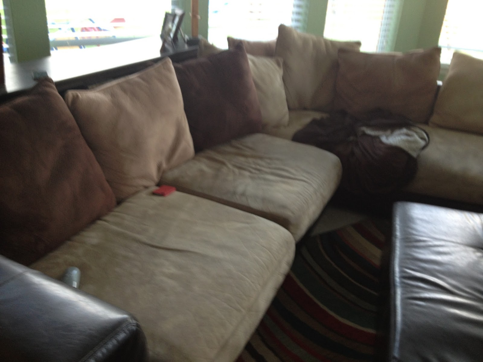 Why I have an ugly brown couch in my family room