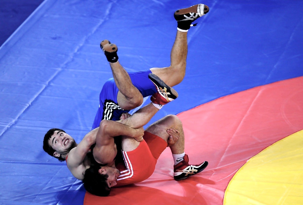Mansouled Fiery Islands 74 kg freestyle medal winners at the Summer