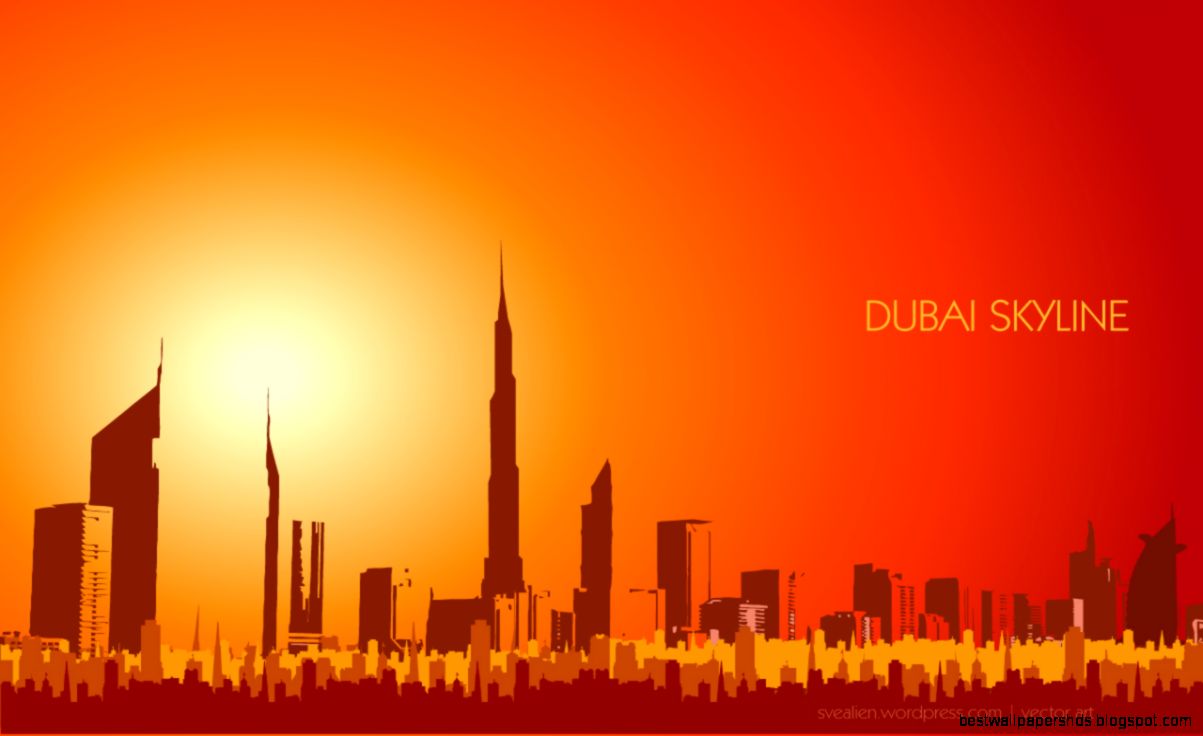 Dubai Skyline Vector Dubai Skyline Vector