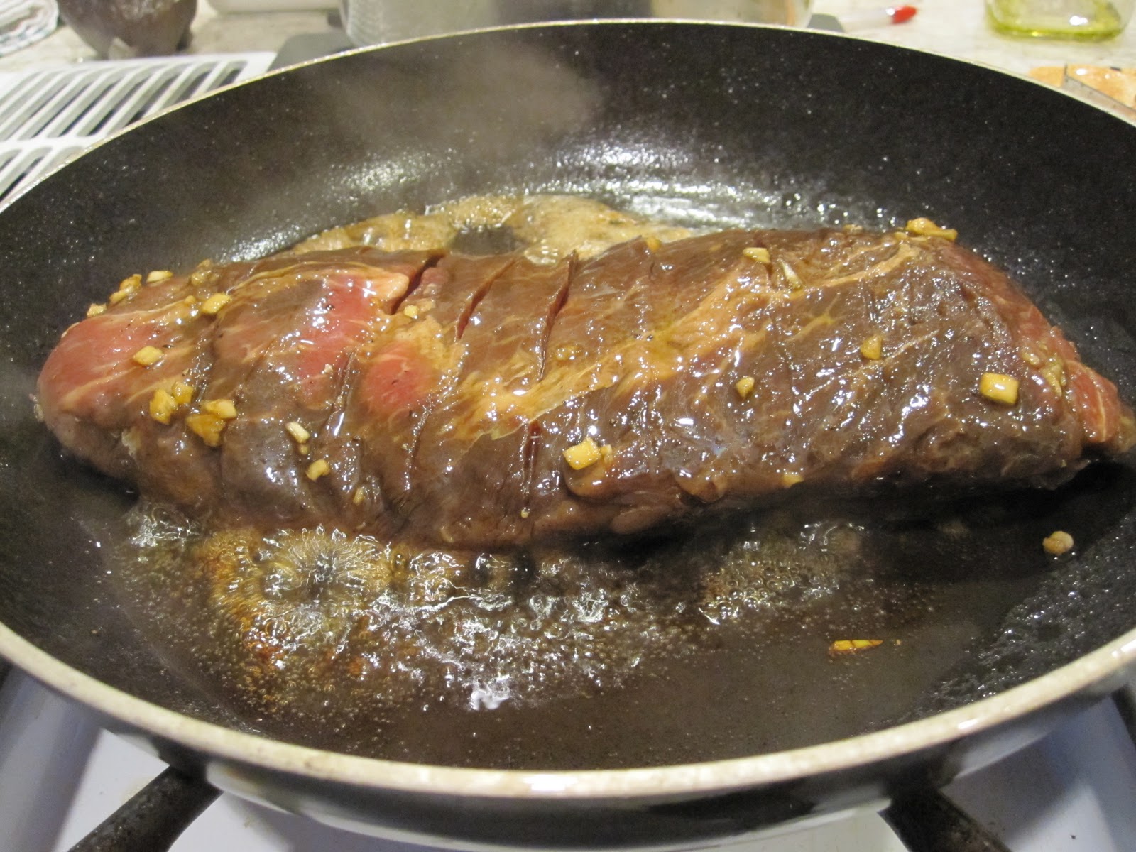 it's peanut butter shelly time! flat iron steak and skillet potatoes