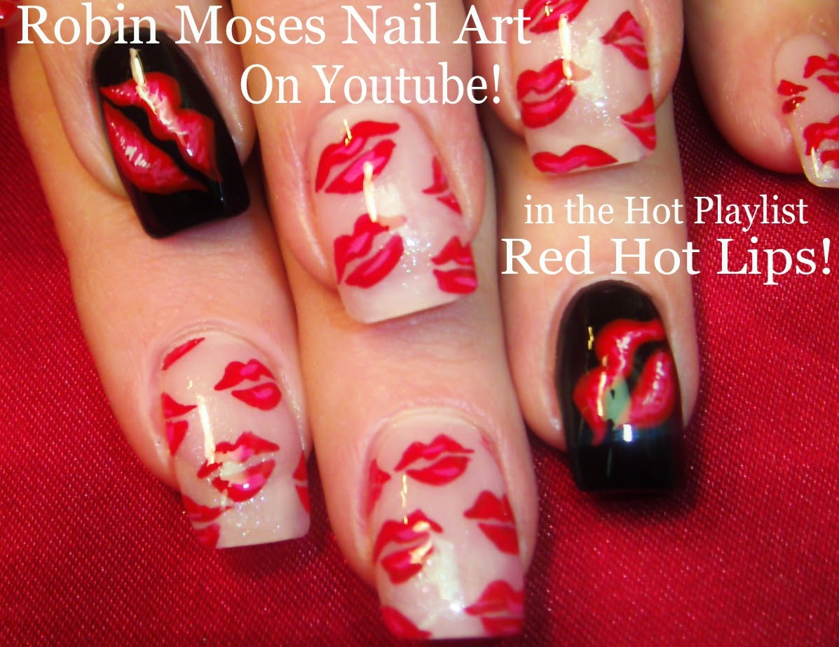 3. "Lips and Hearts Nail Art Tutorial" - wide 10