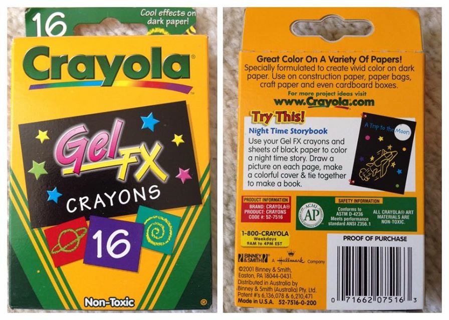 Crayola Gel Markers and Gel FX crayons Jenny's Crayon Collection