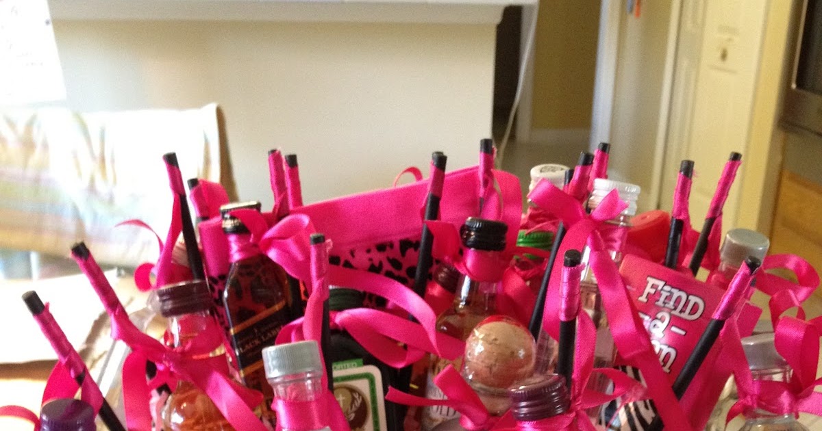 Janie... from Scratch Crafts Bachelorette Basket of Booze